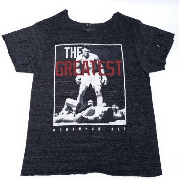 Muhammad Ali The Greatest TShirt DIY Altered Shred - Picture 1 of 7